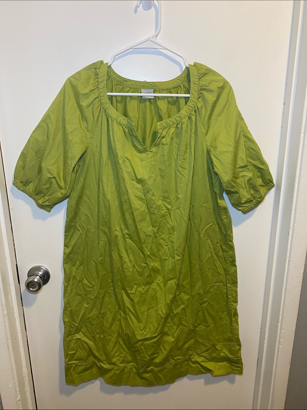 Merona Lime Green Peasant Blouse